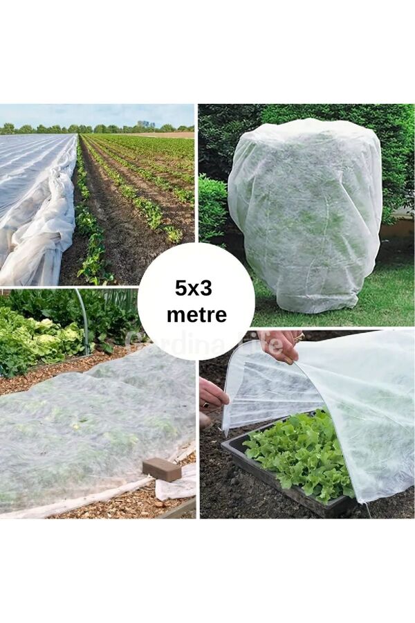 Agril Don Kırağı Örtüsü 3x3 Metre Bitki Koruma Örtüsü - 6