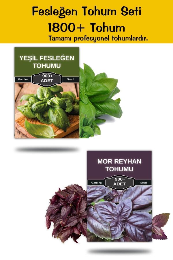 Fesleğen Reyhan Tohum Paketi 1800 Tohum - 