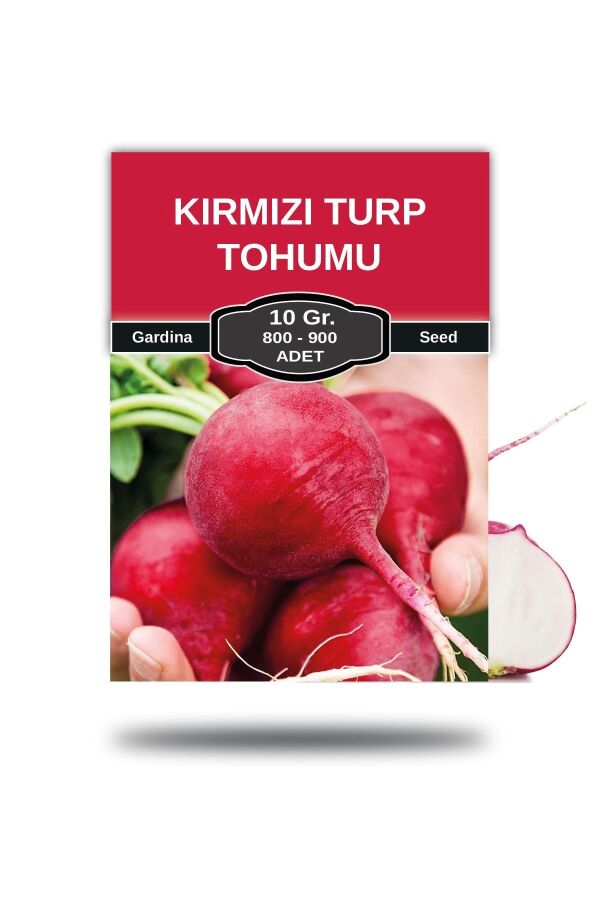 Kırmızı Turp Tohumu ( Iri ) 10 Gr. 800 Tohum - Gardina